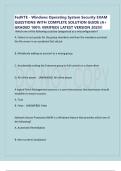 FedVTE - Windows Operating System Security EXAM QUESTIONS WITH COMPLETE SOLUTION GUIDE &lpar;A&plus; GRADED 100&percnt; VERIFIED&rpar; LATEST VERSION 2025&excl;&excl;