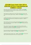 GEB 3006 Exam 2 Study Guide CRP 4-6  UPDATED ACTUAL  Exam Questions and  CORRECT  Answers 