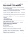AATC CON 1200 Exam 1 Study Guide Questions with Correct Answers