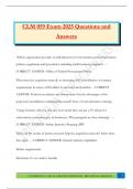 CLM 059 Exam 2025 Questions and Answers