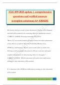 CLC 059 2025 update &vert; comprehensive questions and verified answers &lpar;complete solutions&rpar; A&plus; GRADE
