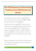 CLC 059 Management of Subcontracting Compliance Exam 2025 Questions and Answers