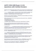 AATC CON 1200 Exam 1 &lpar;1-3&rpar; Questions with Verified Answers
