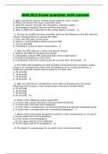 AHA BLS Exam question with answer