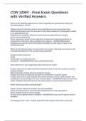CON 1200V - Final Exam Questions with Verified Answers