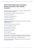 AATC CON 1200 &lpar;Units 4-12&rpar; Exam Review Questions with Verified Answers