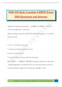 NSG 555 Quiz 2 module 4 DBTS Exam 2025 Questions and Answers