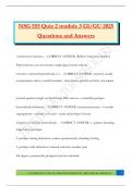 NSG 555 Quiz 2 module 3 GI&sol;GU 2025 Questions and Answers