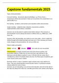 Capstone fundamentals 2025 