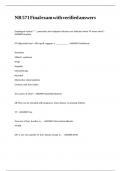 NR 571 Final exam with verified answers&period;