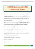 NSG 555 Quiz 1 module 1 2025 Questions and Answers