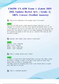 CS6250&sol; CS 6250 Exam 1 &lpar;Latest 2025&sol; 2026 Update&rpar; Review Q&sol;A &vert; Grade A&vert; 100&percnt; Correct &lpar;Verified Answers&rpar;