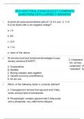 BCH 4053 FINAL EXAM QUIZLET COMBINED QUESTIONS WITH CORRECT ANSWERS
