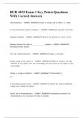 BCH 4053 Exam 1 Key Points Questions With Correct Answers&period;