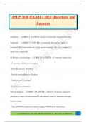 ASLP 3030 EXAM 1 2025 Questions and Answers