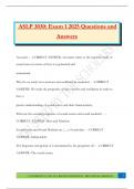 ASLP 3030  Bundled Exams 2025&sol;2026 &vert;Questions and Answers&vert; 100&percnt; Passed