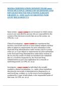 SOCRA CERTIFICATION NEWEST EXAM 2025 WITH MULTIPLE CHOICE OF QUESTIONS AND DETAILED SOLVED SOLUTIONS ALREADY GRADED A&plus; AND 100&percnt; GUARANTEE PASS &lpar;JUST RELEASED&excl;&excl;&excl;&excl;&excl;&rpar;