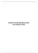 CERAP EXAM REVIEW 100&percnt; ACCURATE 2025