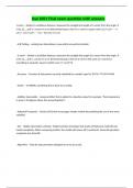 Isye 6501 Final exam question with answers