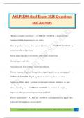 ASLP 3030 final Exam 2025 Questions and Answers