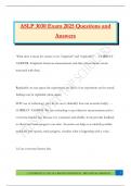 ASLP 3030 Exam 2025 Questions and Answers