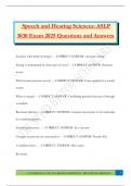 ASLP 3030 Bundled Exams 2025&sol;2026 &vert;Questions and Answers&vert; 100&percnt; Passed