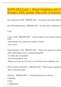 NURS 653 Exam 1 Actual Questions and Verified Answers 2025 Update &lpar;Maryville University&rpar; 