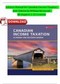 Solutions Manual for Canadian Income Taxation 2024&sol;2025&comma; 26th Edition by William Buckwold&comma; ISBN&colon; 9781264909551&comma; All 23 Chapters Covered&comma; Verified Latest Edition&excl;&excl;&excl;&excl;