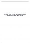  CERAP TEST EXAM QUESTIONS AND ANSWERS 100&percnt; ACCURATE