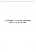    CERAP 2025 EXAM QUESTIONS WITH COMPLETE SOLUTIONS