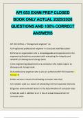 API 653 EXAM PREP CLOSED BOOK ONLY ACTUAL 2025/2026 QUESTIONS AND 100% CORRECT ANSWERS