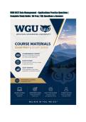 WGU D427 Data Management &ndash; Applications Practice Questions &vert; Complete Study Guide &vert; OA Prep &vert; SQL Questions & Answers