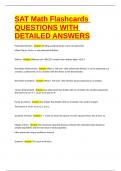 SAT Math Flashcards QUESTIONS WITH DETAILED ANSWERS
