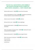 NUR 101 Test 1 QUESTIONS AND CORRECT DETAILED ANSWERS WITH COMPLETE SOLUTIONS &vert; GRADED A&plus; &vert; NEW UPDATE 2025