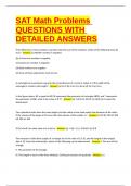 SAT Math Problems QUESTIONS WITH DETAILED ANSWERS