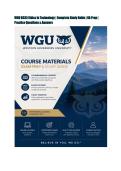 WGU D333 Ethics in Technology &vert; Complete Study Guide &vert; OA Prep &vert; Practice Questions & Answers