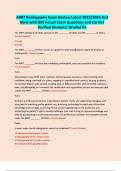 ARRT Radiography Exam Review Latest 2025&sol;2026 Test Bank with 800 Actual Exam Questions and Correct Verified Answers&sol; Graded A&plus;
