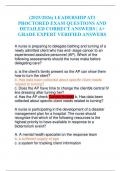 &lpar;2025&sol;2026&rpar; LEADERSHIP ATI PROCTORED EXAM QUESTIONS AND DETAILED CORRECT ANSWERS &vert; A&plus; GRADE EXPERT VERIFIED ANSWERS