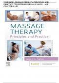 TEST BANK - MASSAGE THERAPY-PRINCIPLES AND PRACTICE&comma; 7TH EDITION BY SUSAN G&period; SALVO  ALL CHAPTER&colon;S 1-30