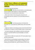 N3367 Week 1 &lpar;History of Community Health Nursing&rpar; Exam Questions And Answers&period;docx