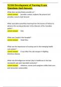 N2104 Development of Nursing Exam Questions And Answers&period;docx