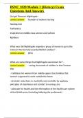 BSNC 1020 Module 1 &lpar;History&rpar; Exam Questions And Answers&period;docx