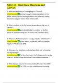 NRSG 91- Final Exam Questions And Answers&period;docx