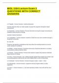 BIOL 1104 Lecture Exam 2 QUESTIONS WITH CORRECT ANSWERS