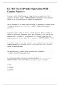 EC 302 Test -3 Practice Questions With Correct Answers