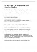 EC 302 Exam 2 NCSU Questions With Complete Solutions&period;
