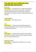 Foot and Nail Care Certification Exam prep Questions And Answers&period;docx