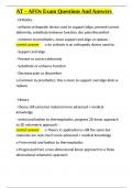 AT &ndash; AFOs Exam Questions And Answers&period;docx