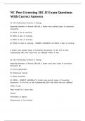 NC Post Licensing 302 JJ Exam Questions With Correct Answers 