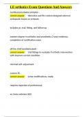 LE orthotics Exam Questions And Answers&period;docx